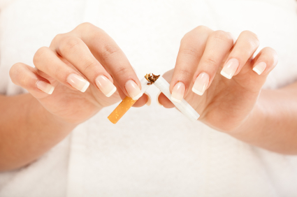 Sluta röka för vitare tänder